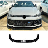 Volkswagen Golf MK8.5 Facelift GTI R R Line Front Splitter In Gloss Black Front Splitter