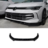 VOLKSWAGEN GOLF MK8.5 FACELIFT STANDARD MODELS (STYLE/LIFE) FRONT SPLITTER IN GLOSS BLACK Front Splitter