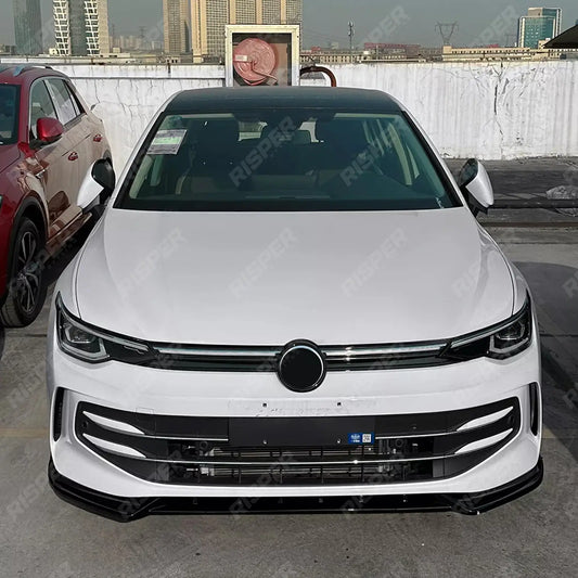 VOLKSWAGEN GOLF MK8.5 FACELIFT STANDARD MODELS (STYLE/LIFE) FRONT SPLITTER IN GLOSS BLACK Front Splitter