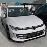 VOLKSWAGEN GOLF MK8.5 FACELIFT STANDARD MODELS (STYLE/LIFE) FRONT SPLITTER IN GLOSS BLACK Front Splitter