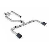 Volkswagen Golf MK8.5 GTi 2024+ 265ps) Milltek Sport OPF Back Exhaust System Race System (Loudest) - Carbon Jet Tips