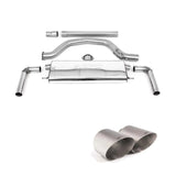 Volkswagen Golf MK8.5 GTi 2024+ 265ps) Milltek Sport OPF Back Exhaust System Resonated EC Approved - Brushed Titanium