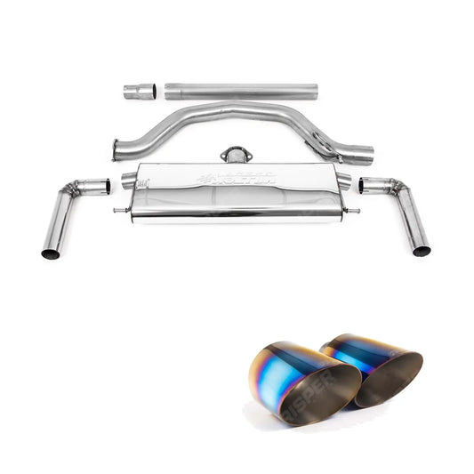 Volkswagen Golf MK8.5 GTi 2024+ 265ps) Milltek Sport OPF Back Exhaust System Resonated EC Approved - Burnt Titanium