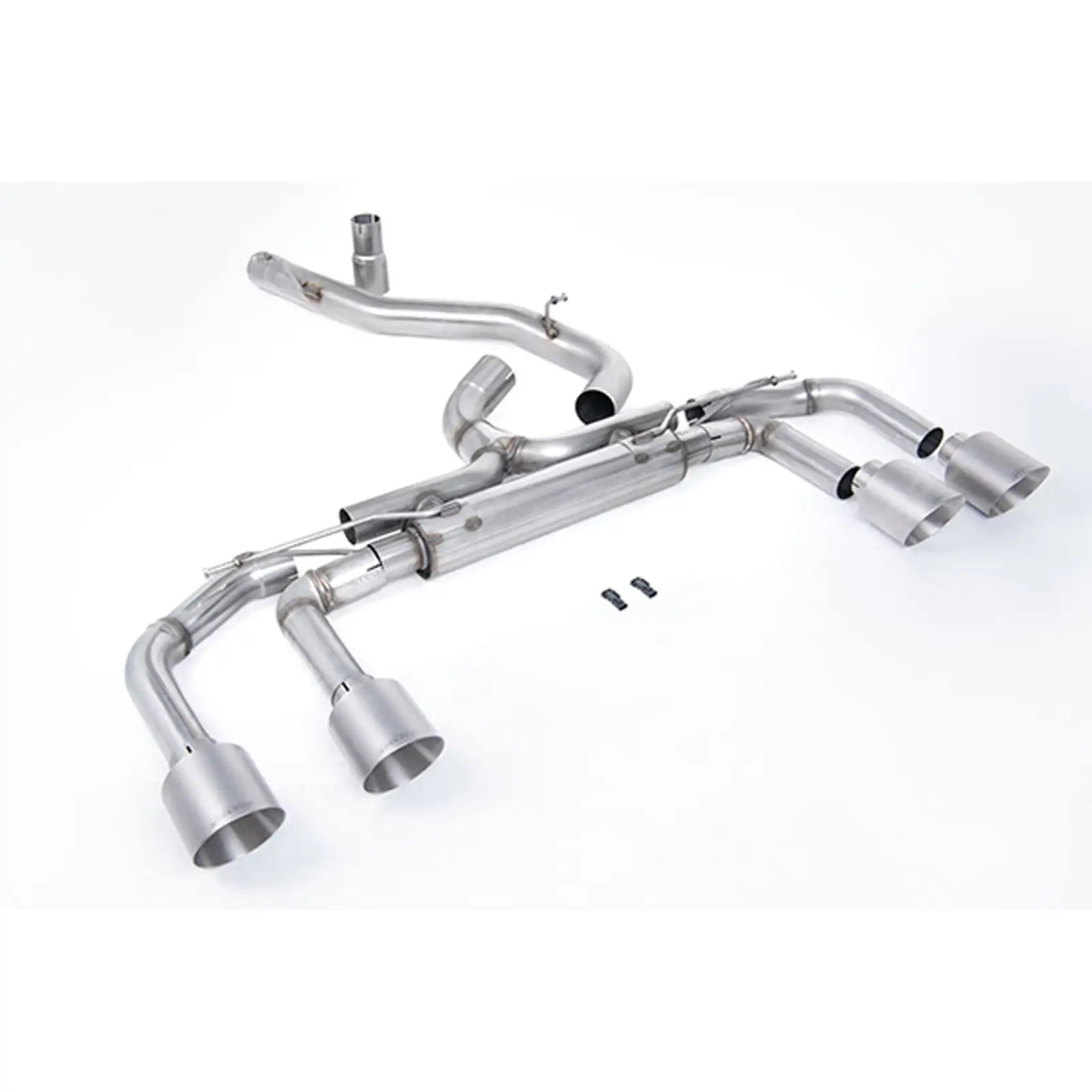 Volkswagen Golf MK8 R 2020-2024 (320ps) Milltek Sport Race OPF Back Exhaust System Race Non Valved (Loudest) - Brushed