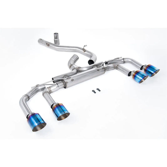 Volkswagen Golf MK8 R 2020-2024 (320ps) Milltek Sport Race OPF Back Exhaust System Race Non Valved (Loudest) - Burnt