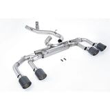 Volkswagen Golf MK8 R 2020-2024 (320ps) Milltek Sport Race OPF Back Exhaust System Race Non Valved (Loudest) - Carbon