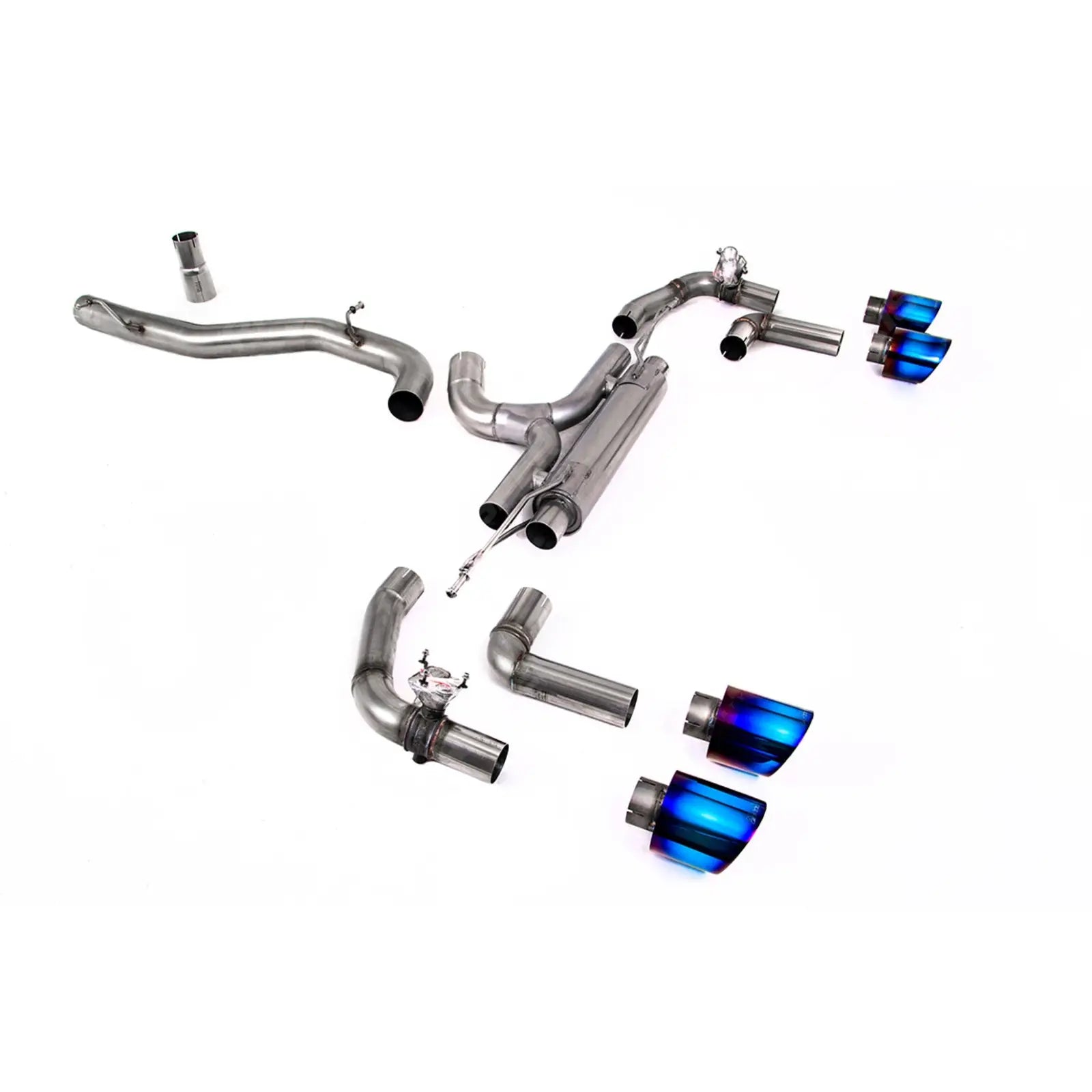 Volkswagen Golf MK8 R 2020-2024 (320ps) Milltek Sport Race OPF Back Exhaust System Race Valved (Loudest) - Burnt