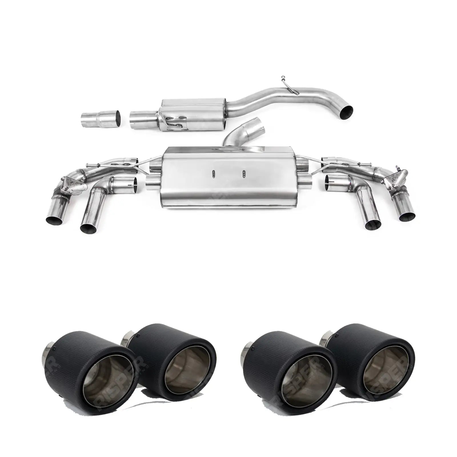 Volkswagen Golf MK8 R 2020-2024 (320ps) Milltek Sport Resonated OPF Back Exhaust System ECE Approved Resonated
