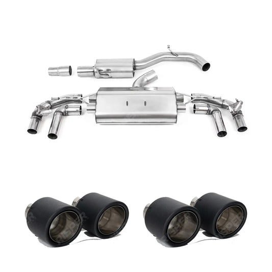 Volkswagen Golf MK8 R 2020-2024 (320ps) Milltek Sport Resonated OPF Back Exhaust System ECE Approved Resonated