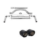 Volkswagen Golf MK8 GTi 2020-2024 (245ps) Milltek Sport OPF Back Exhaust System EC Approved - Carbon Jet Tips Exhaust