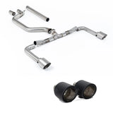 Volkswagen Golf MK8 GTi 2020-2024 (245ps) Milltek Sport OPF Back Exhaust System Race System (Loudest) - Carbon Jet Tips