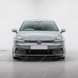 Volkswagen Golf MK8 GTI/GTD/R/R Line 2020+ - Gloss Black 3 - Piece Front Splitter V1