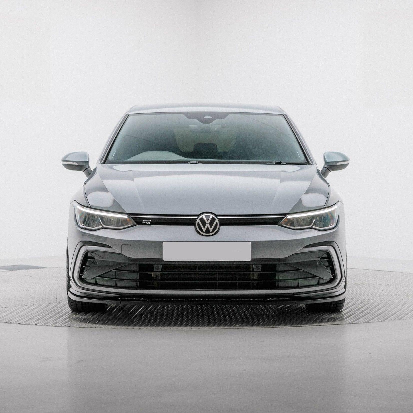 Volkswagen Golf MK8 GTI/GTD/R/R Line 2020+ - Gloss Black 3 - Piece Front Splitter V1
