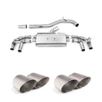 Volkswagen Golf MK8 R 2020-2024 (320ps) Milltek Sport Non Resonated OPF Back Exhaust System Non Resonated (Louder)
