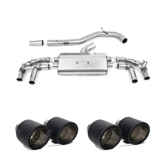 Volkswagen Golf MK8 R 2020-2024 (320ps) Milltek Sport Non Resonated OPF Back Exhaust System Non Resonated (Louder)
