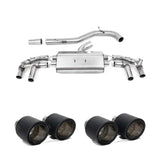 Volkswagen Golf MK8 R 2020-2024 (320ps) Milltek Sport Non Resonated OPF Back Exhaust System Non Resonated (Louder)