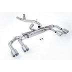 Volkswagen Golf MK8 R 2020-2024 (320ps) Milltek Sport Race OPF Back Exhaust System Race Non Valved (Loudest) - Brushed