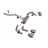 Volkswagen Golf MK8 R 2020-2024 (320ps) Milltek Sport Race OPF Back Exhaust System Race Valved (Loudest) - Brushed
