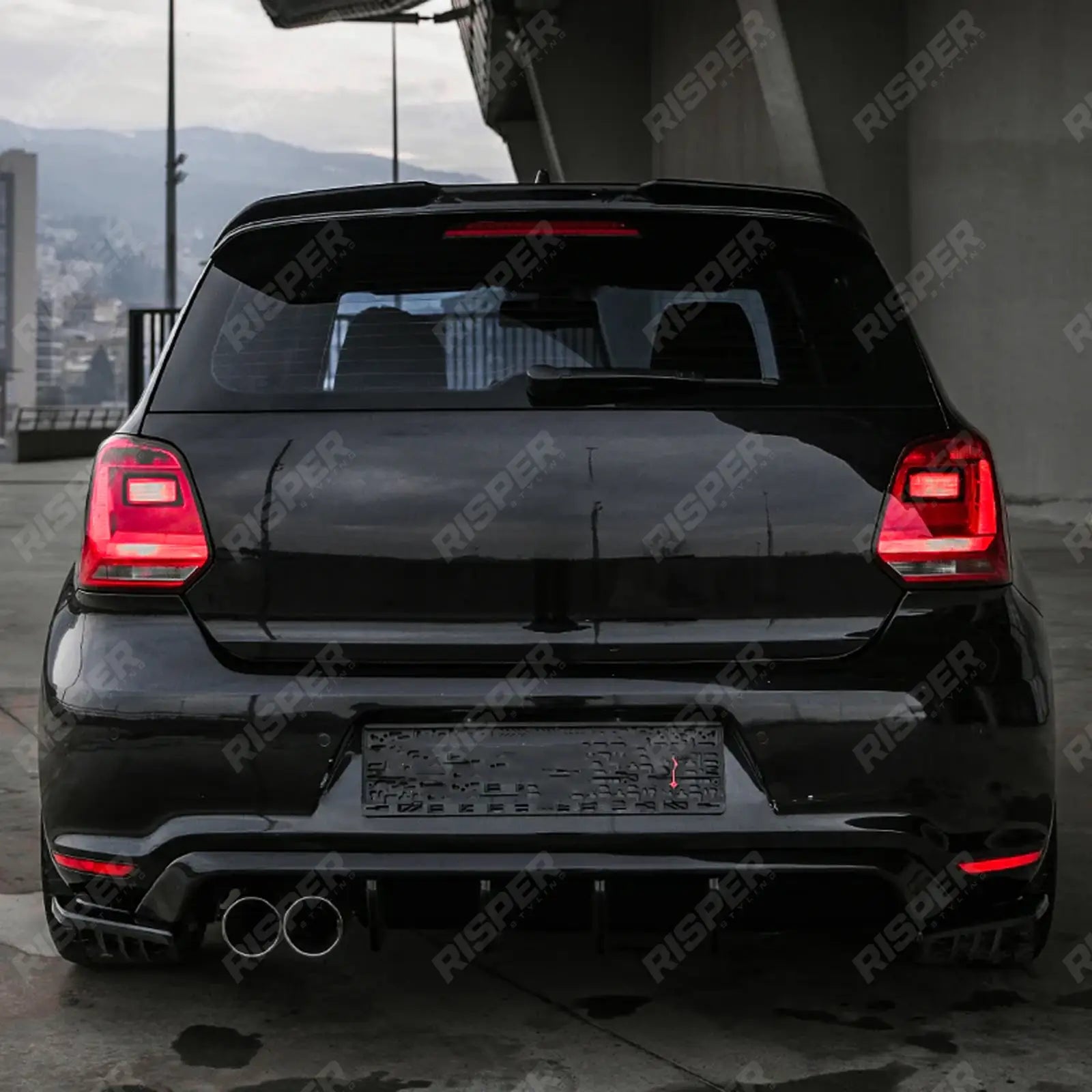 Volkswagen Polo Gti Mk5 2009-2014 Rear Spoiler in Gloss Black Secondary image