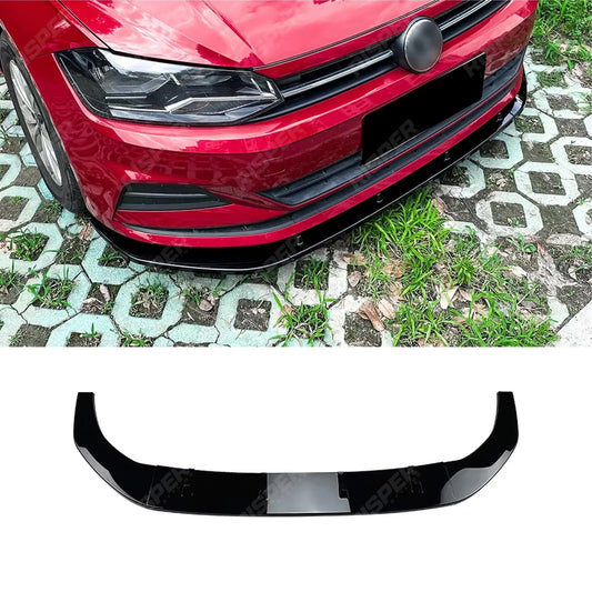 VOLKSWAGEN POLO MK6 2018+ STANDARD MODELS FRONT SPLITTER IN GLOSS BLACK Front Splitter