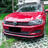 VOLKSWAGEN POLO MK6 2018+ STANDARD MODELS FRONT SPLITTER IN GLOSS BLACK Front Splitter