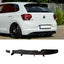 Volkswagen Polo MK6 GTI AW 2018+ - Gloss Black Rear Blade Diffuser