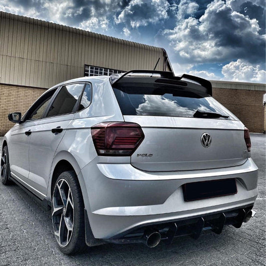 VOLKSWAGEN POLO MK6 GTI R (aw) 2018+ OETTINGER STYLE REAR SPOILER IN GLOSS BLACK - RisperStyling