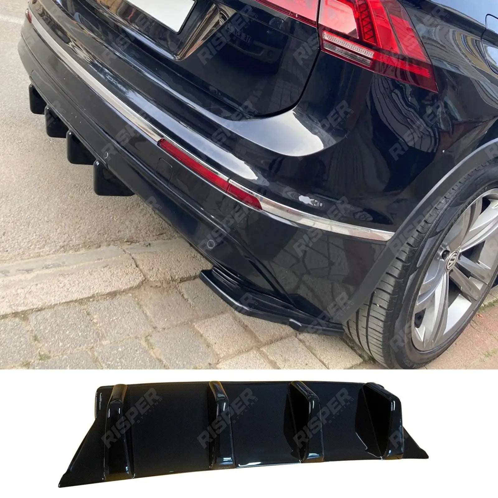 Volkswagen Tiguan MK2 2015 - 2020 Standard / R Line Rear Diffuser Main image