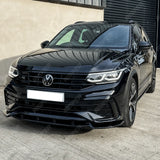 Volkswagen Tiguan MK2 R / R - Line 2020+ Risper Front Splitter - Gloss Black
