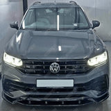Volkswagen Tiguan MK2 R / R - Line 2020+ Risper Front Splitter - Gloss Black