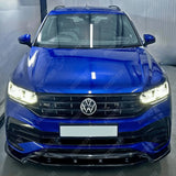 Volkswagen Tiguan MK2 R / R - Line 2020+ Risper Front Splitter - Gloss Black