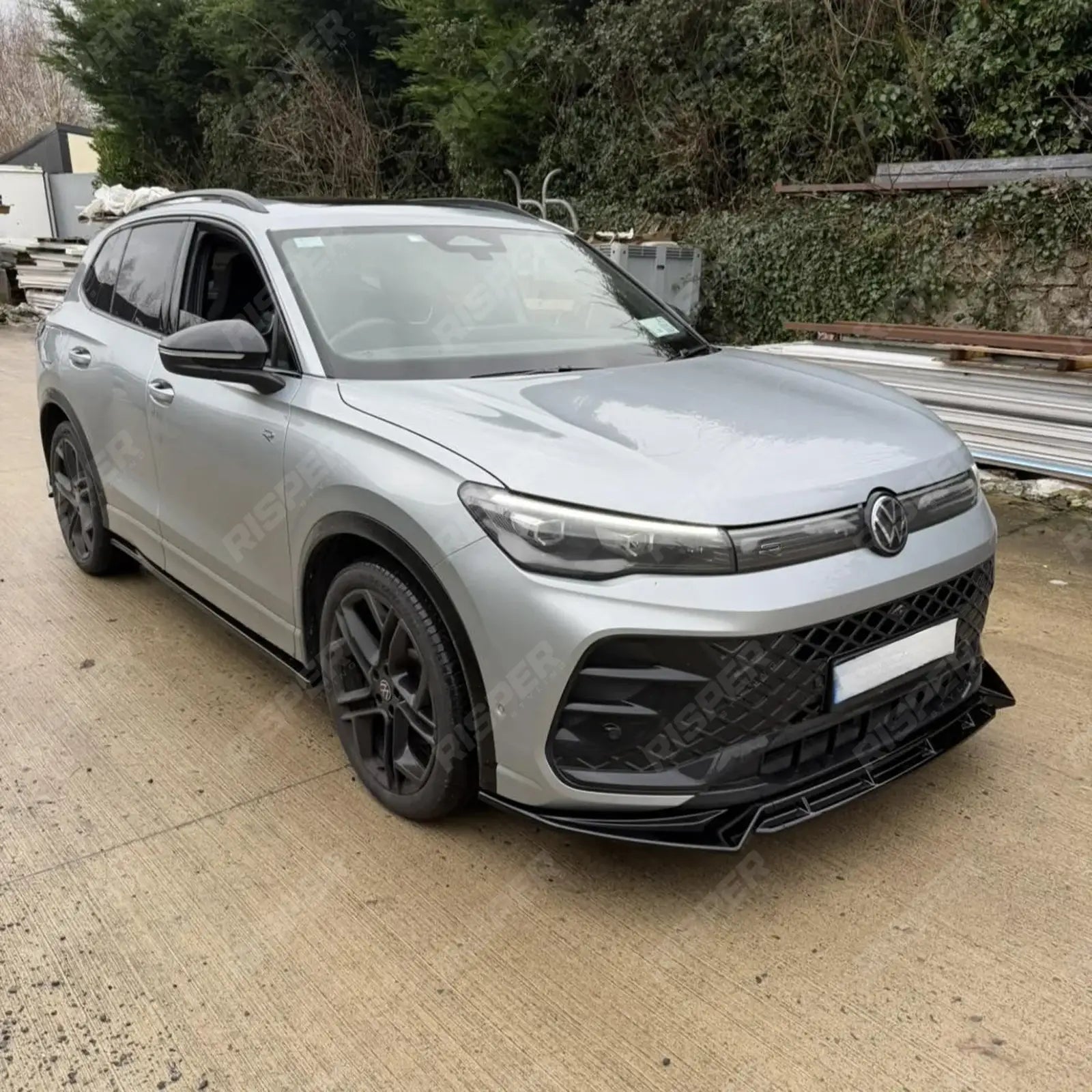 Volkswagen Tiguan MK3 2024+ R Line Front Splitter In Gloss Black Front Splitter