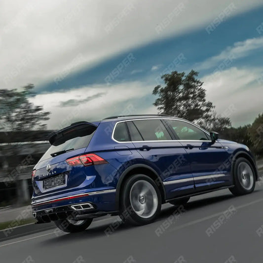 Volkswagen Tiguan R 2020+ MK2 Rear Diffuser Valance Gloss Black