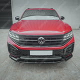 Volkswagen Touareg MK3 Facelift R Line 2023+ Front Splitter In Gloss Black