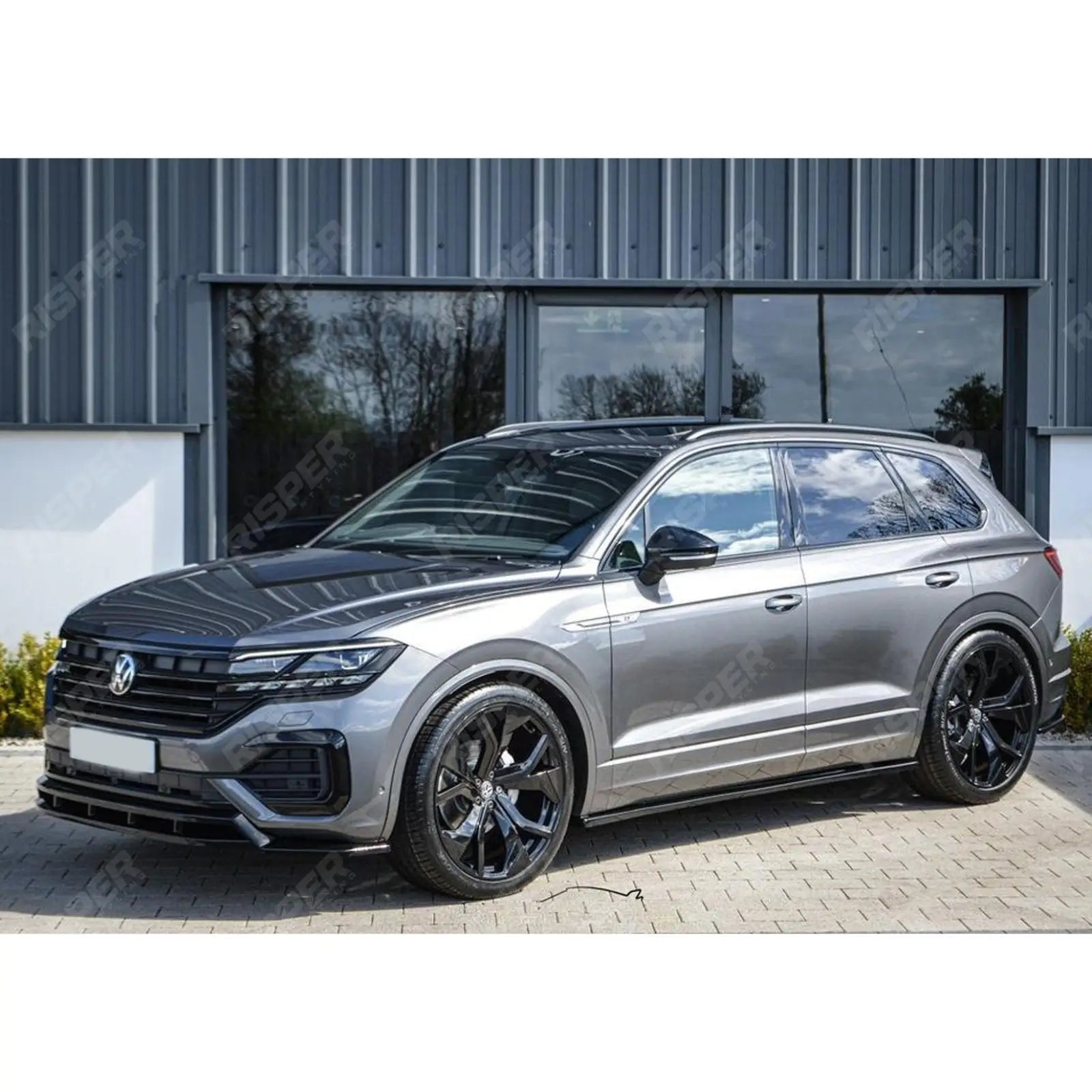 Volkswagen Touareg MK3 Pre Facelift R Line 2018 - 2023 Front Splitter In Gloss Black