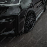 Volkswagen Transporter LWB T7 2025 On Trapezoid Side Bars In Stainless Steel