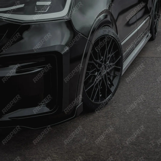 Volkswagen Transporter SWB T7 2025 On Trapezoid Side Bars In Stainless Steel