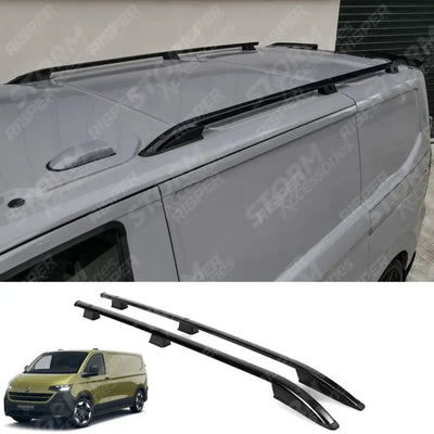 Volkswagen Transporter T7 2024+ LWB Sport Style Roof Rails In Black Roof Rails
