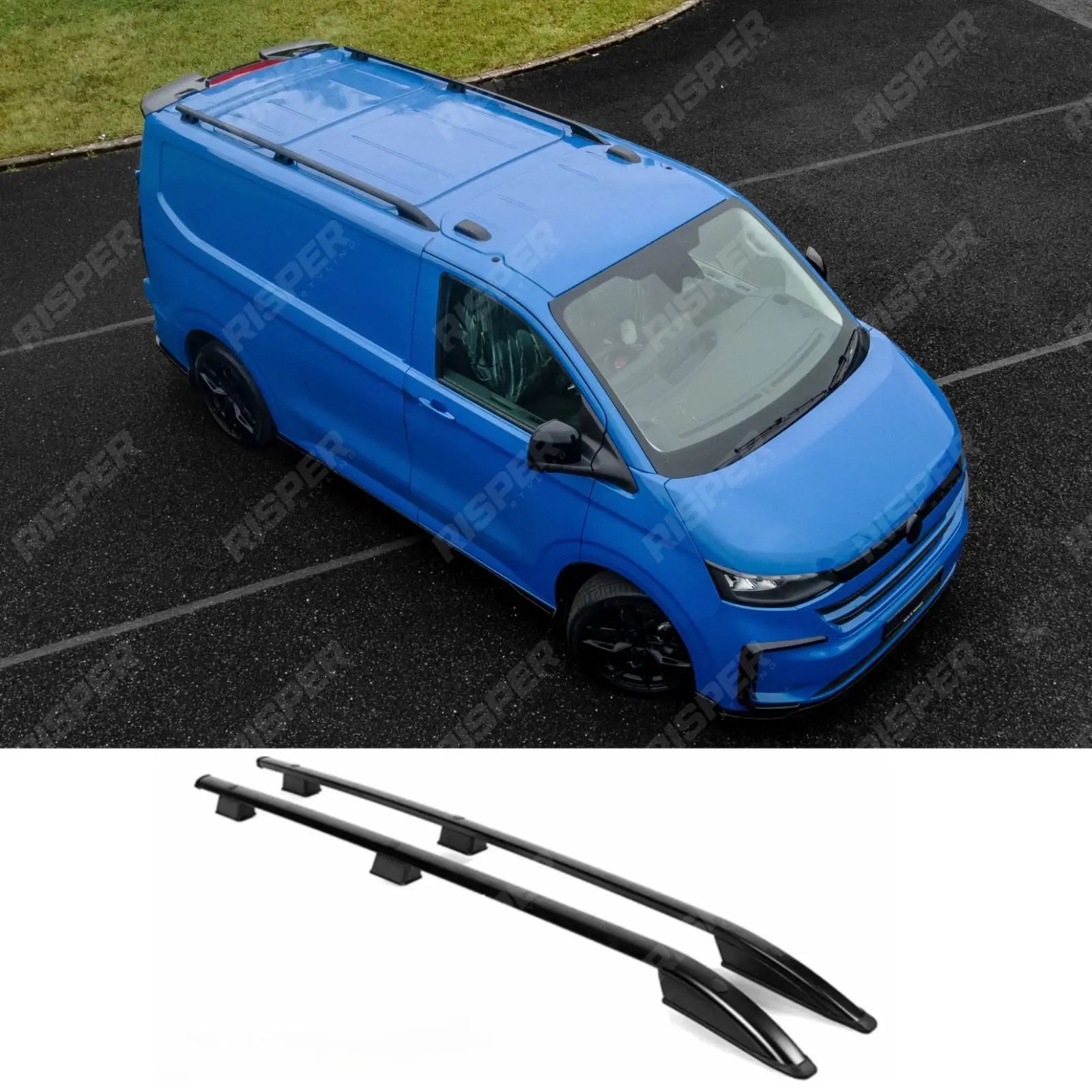 Volkswagen Transporter T7 2024+ SWB Sport Style Roof Rails In Black Roof Rails Main image