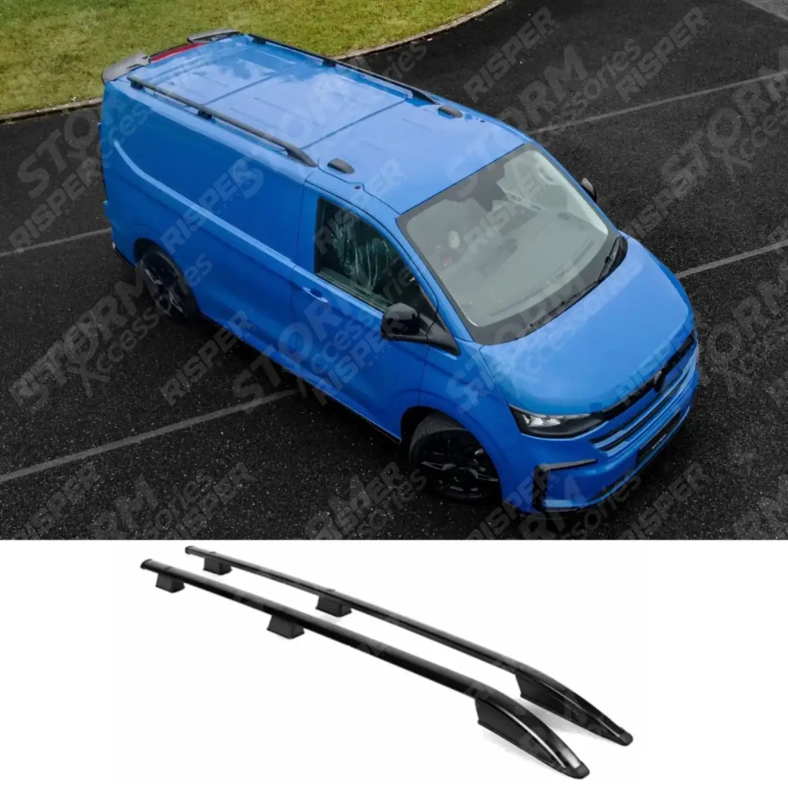 Volkswagen Transporter T7 2024+ SWB Sport Style Roof Rails In Black Roof Rails Main image