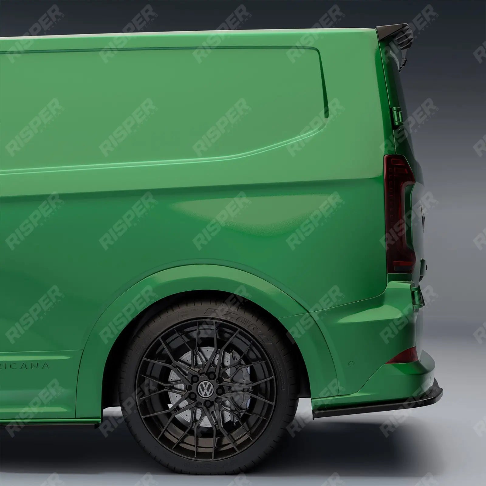 Volkswagen Transporter T7 2025+ Barn Door V1 Spoiler In Gloss Black Spoiler