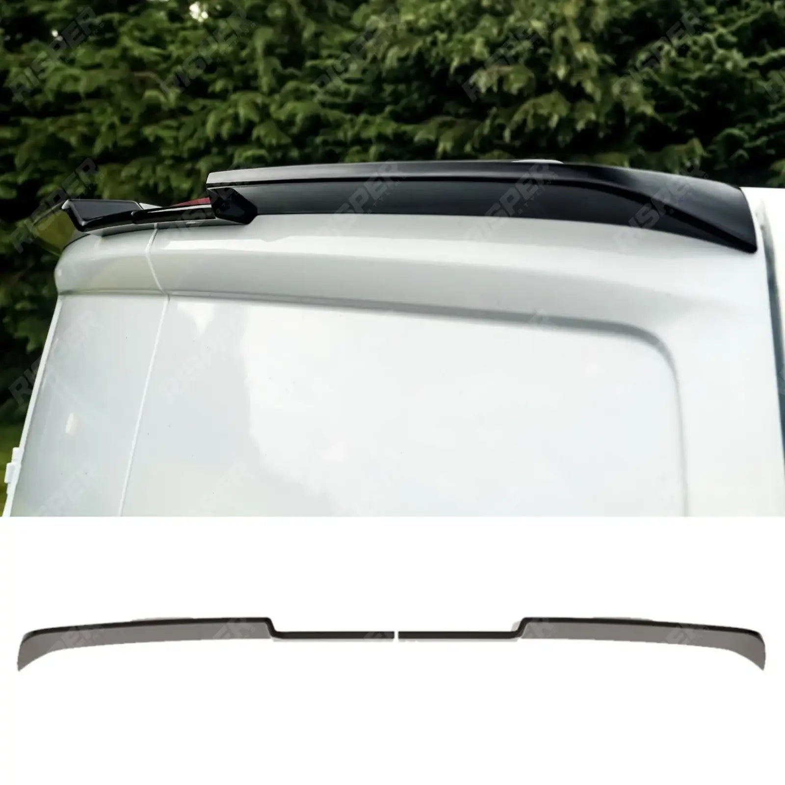 Volkswagen Transporter T7 2025+ Barn Door V2 Spoiler In Gloss Black Spoiler Main image