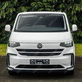 Volkswagen Transporter T7 2025 on Front Splitter Lip In Gloss Black Front Splitter