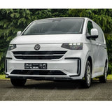 Volkswagen Transporter T7 2025 on Front Splitter Lip In Gloss Black Front Splitter