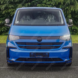 Volkswagen Transporter T7 2025 on Front Splitter Lip In Gloss Black Front Splitter