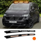 Volkswagen Transporter T7 2025 on Luminex Roof Light Pod With Amber Strobe Gloss Black Lights