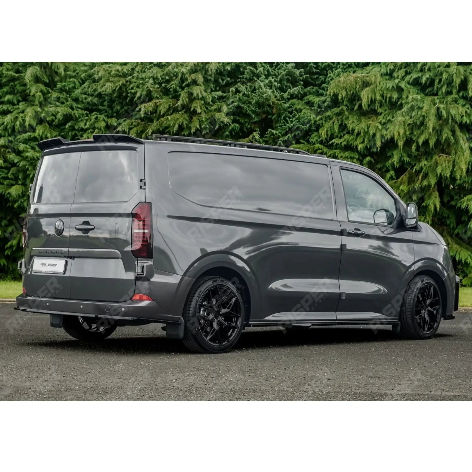Volkswagen Transporter T7 2025+ Rear Bumper Splitter In Gloss Black Rear Bumper Splitters