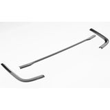 Ford Transit Custom MK2 2024 On Rear Bumper Splitter In Gloss Black 3 Piece