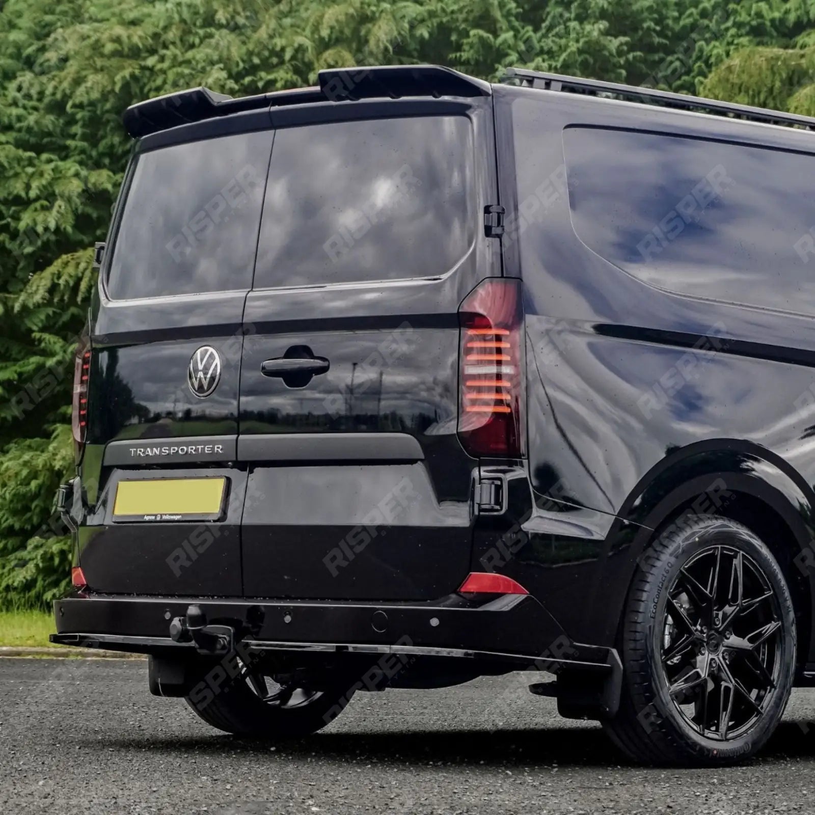 Volkswagen Transporter T7 LWB 2025 on V1 Premium Aero Kit In Gloss Black Body Kit