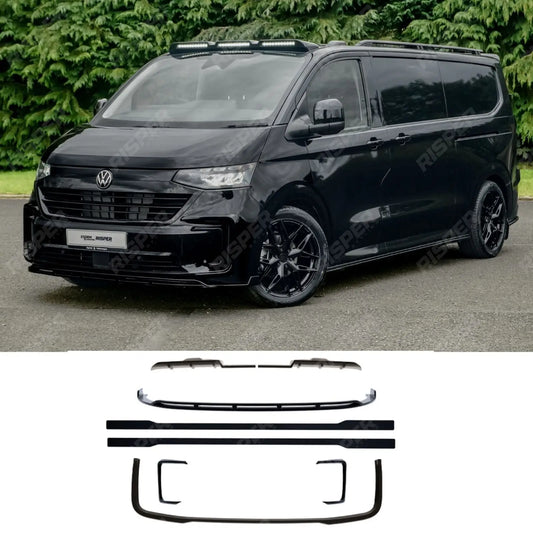 Volkswagen Transporter T7 LWB 2025 on V1 Premium Aero Kit In Gloss Black Body Kit